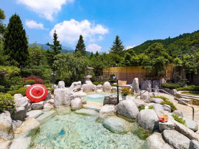 温泉も入れます！
湯めぐり楽しんでください☆