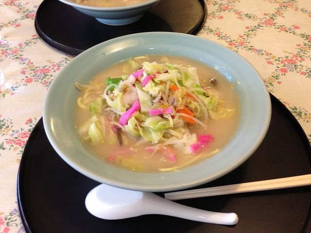 長崎名物のちゃんぽん！休日は是非堪能してください。小浜ちゃんぽん☆