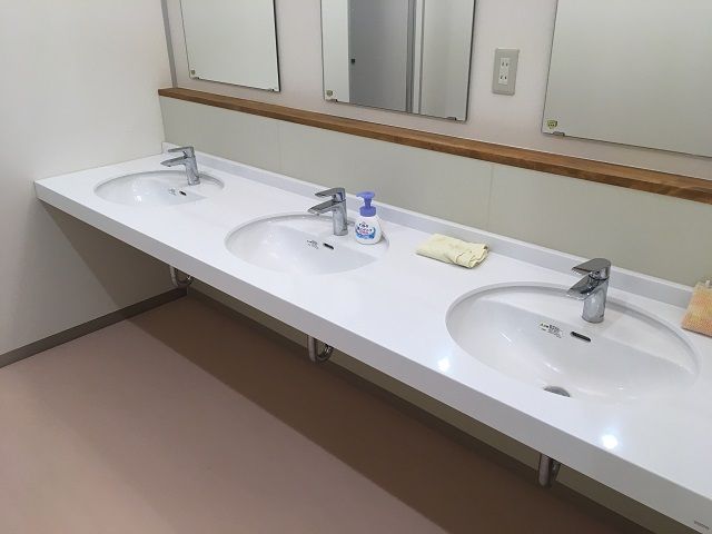 ［寮内②］水回りもこんなにきれい～!!清潔感のある寮なので安心して過ごせます!!