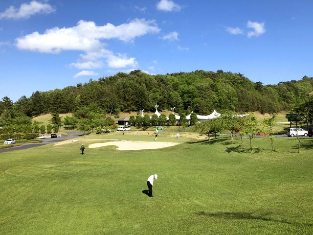 ゴルフ練習場も無料で利用できます。