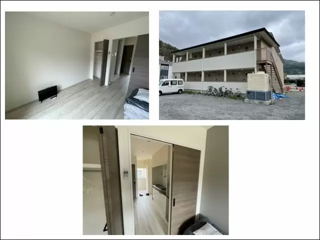 寮環境①部屋はフローリングタイプで新築寮なのでキレイです!!収納もばっちりです★