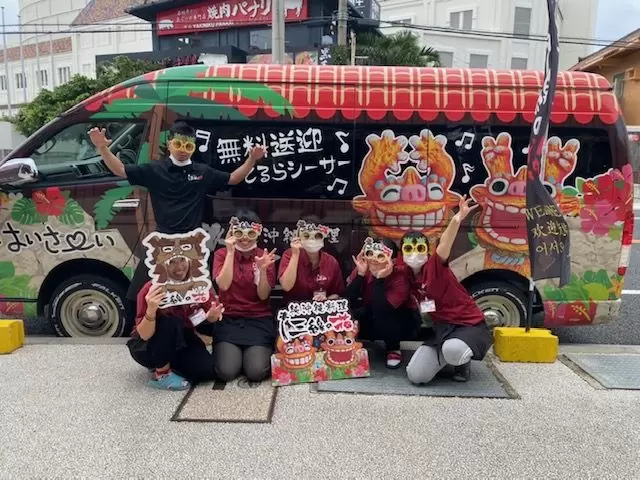 1人1台車貸し出しあるので、ドライブも出来ます！恩納村はリゾートホテルもたくさんあるエリア