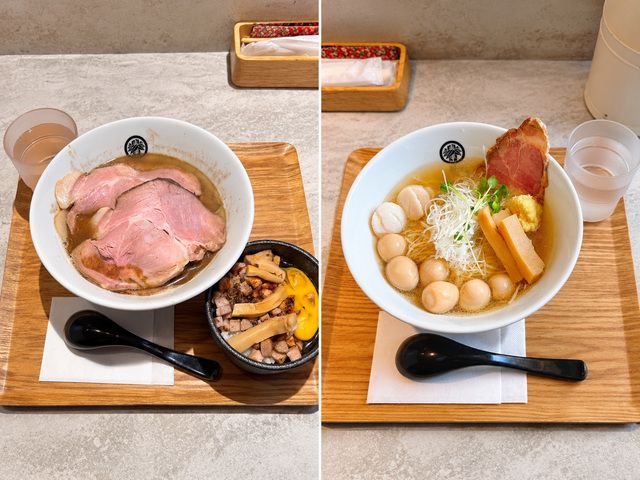 食事は美味しいと評判！量も自分で調整できます！もちろんラーメン以外も食べられます！