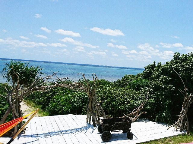 誰もいない静かなビーチもひとりじめ♪海を見ながら休憩時間やお休みも過ごせます♪