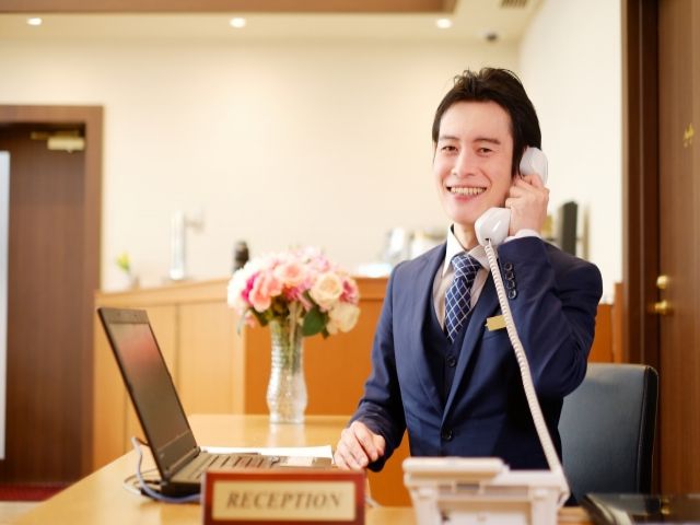 フロントのお仕事です♪