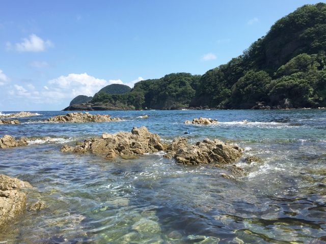 海水浴場は日本の渚百選に選ばれたキレイな場所です♪