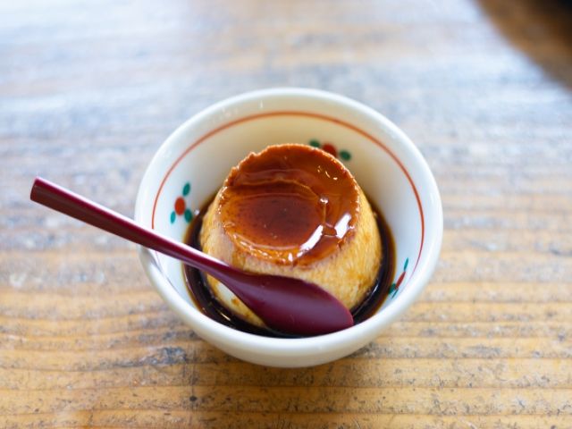 由布院近くの別府にある地獄蒸しプリン！担当おすすめです☆