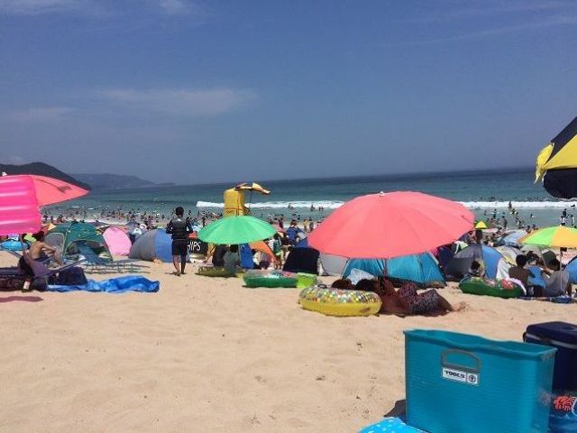 海が目の前です！