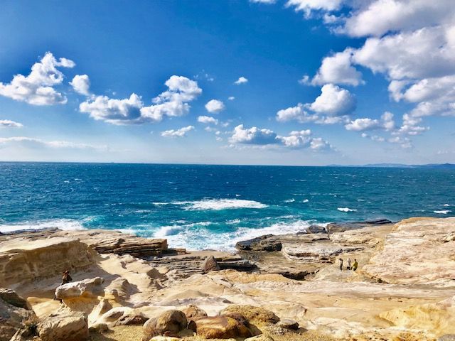 白浜の海は青くて本当にキレイです☆