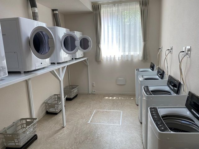 乾燥機・電子レンジ完備♪