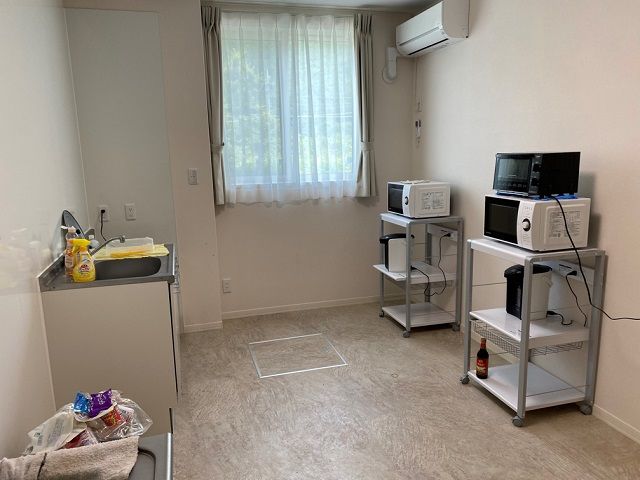 キッチン・電子レンジ・電気ポット・乾燥機…　何でも揃ってます！！！