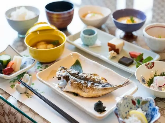 朝ごはんの様子。