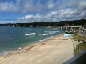 ☆ホテルの目の前は海です