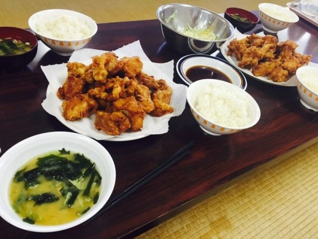 ご飯はがっつり出ますよ！