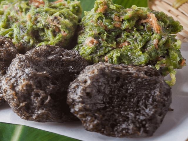 名物！アーサーともずくの天ぷら！！