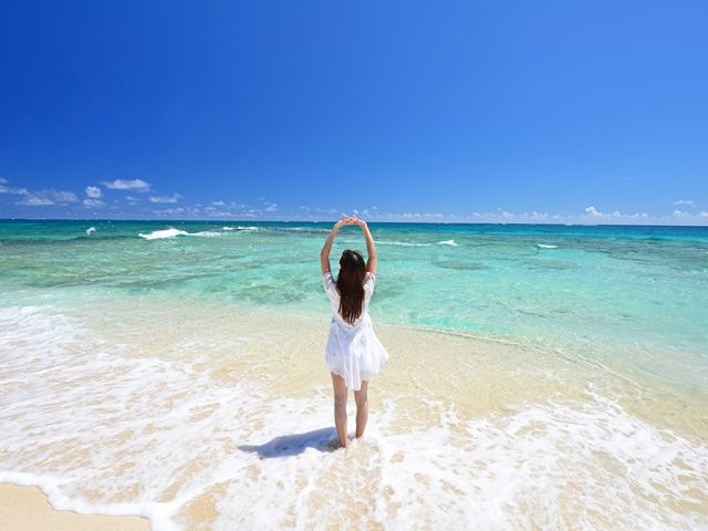 どこまでも広がる青い空と、光り輝く透き通った海…休日は最高に癒される～♪これこそリゾバ！