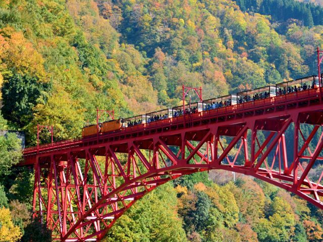 秋の宇奈月は紅葉のスポットです！