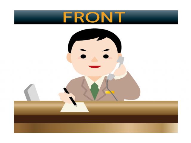 ホテルの顔になる部署です♪