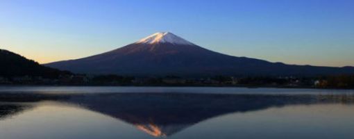 河口湖では絶景が見えます♪