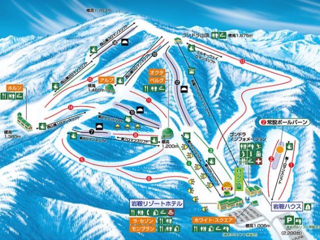 スキー場のコースです。楽しめます！