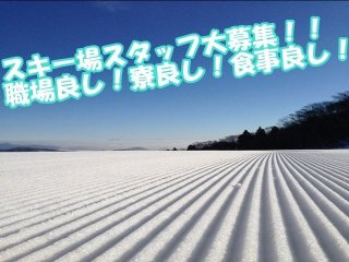 うれしい特典満載☆スキー場スタッフ大募集