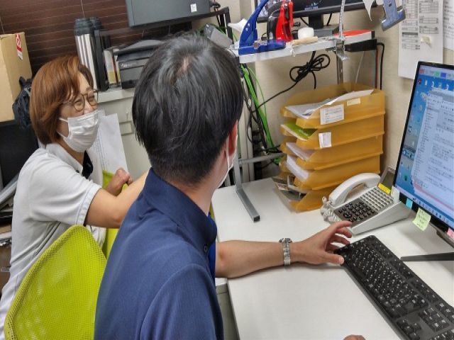 PCを使用しての予約管理業務を行っていただきます