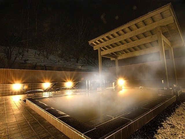 星が綺麗に見えると評判の露天風呂