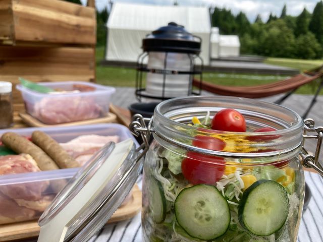 こだわりのBBQを大自然の中で楽しむ！