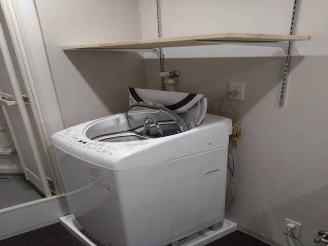 なんと室内洗濯機！