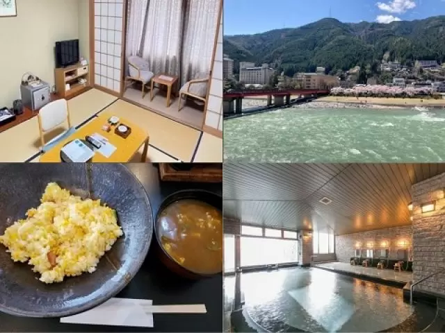 寮は客室利用◇
温泉も入れてご飯も２食無料と至れり尽せり!!