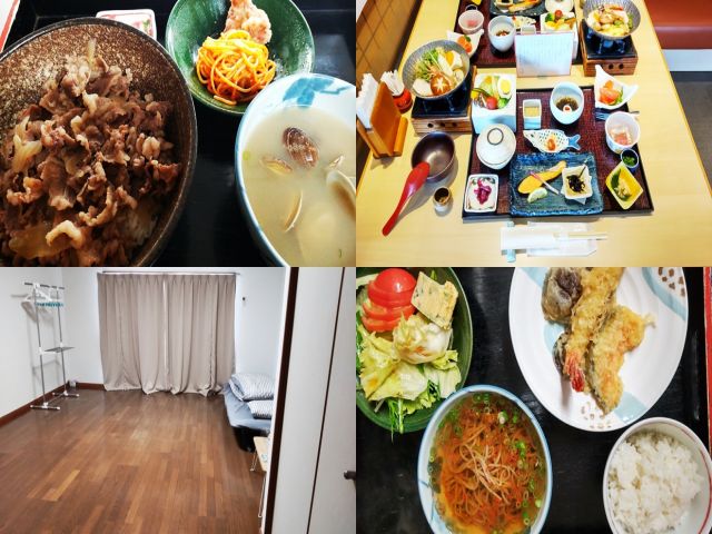 まかない　と　寮内