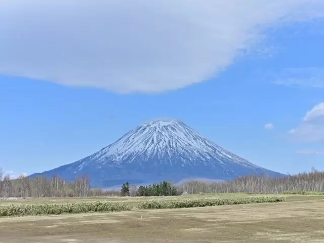 蝦夷富士と呼ばれる羊蹄山は圧巻です。