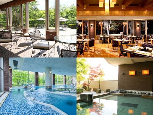 軽井沢駅から徒歩圏内にある大型リゾートホテルです。