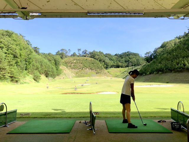 ゴルフ練習場も無料で利用できます。