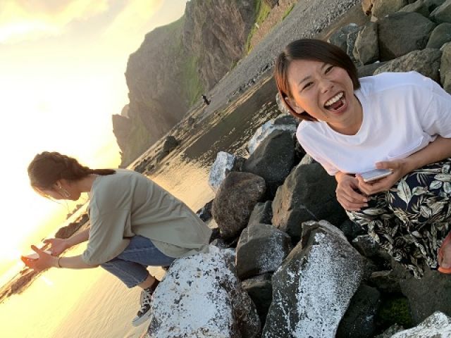 休みの日は観光もおすすめです♪
海まですぐそこ☆