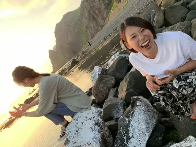 休みの日は観光もおすすめです♪
海まですぐそこ☆