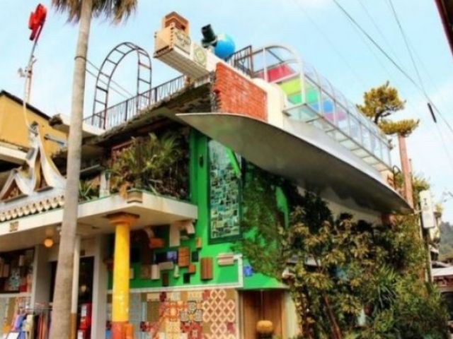 さすがアートの島！面白い建物がたくさんあります♪