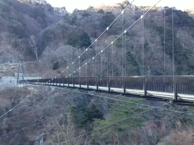 でっかーい吊り橋！鬼怒楯岩大吊橋がホテル目の前！