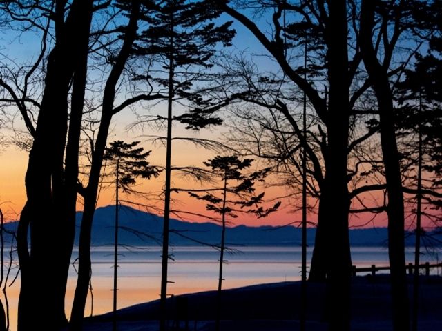 道東は夕日がとてもきれいに見えます♪