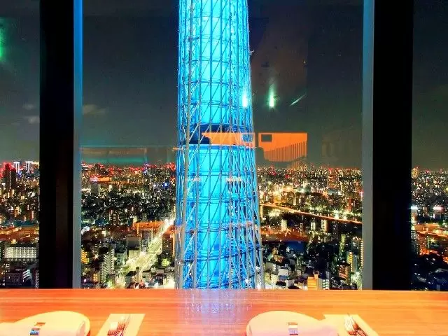 ちょうどスカイツリーの真ん中あたり♪絶景です＊。