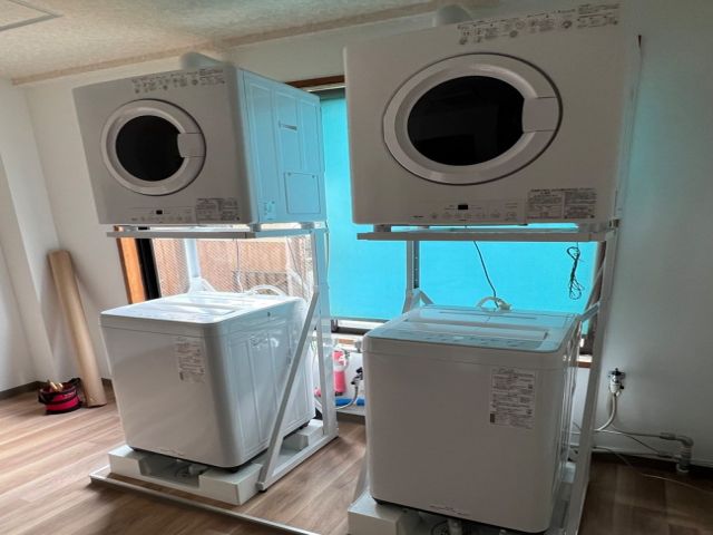 洗濯機、乾燥機は、無料です♪