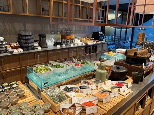 朝食会場の様子です。
きれいな職場で働きやすい職場環境です！