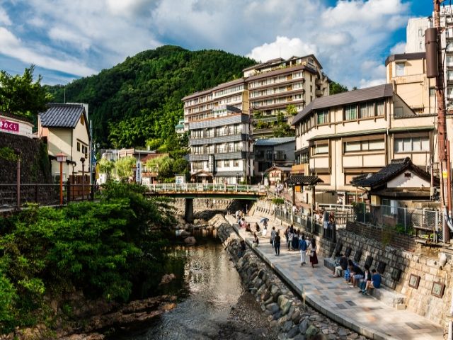 湯村温泉はとってものどかで素敵な温泉地です♪
