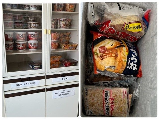 休憩室にはインスタント類もあります♪