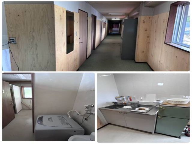 寮は敷地内にあり通勤ラクラク！
水回りは共同利用してくださいね～。