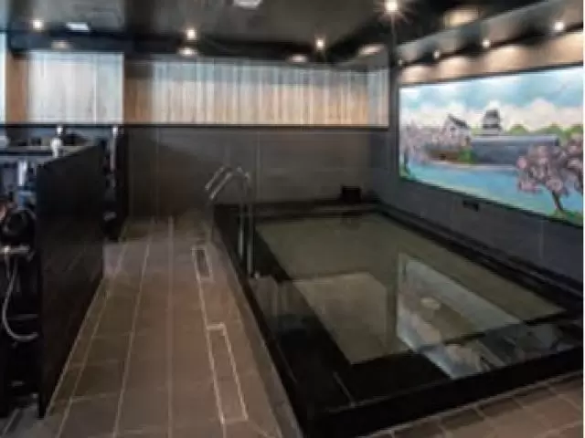 宿泊客の疲れを癒せる落ち着いた雰囲気の大浴場(*´▽｀*)