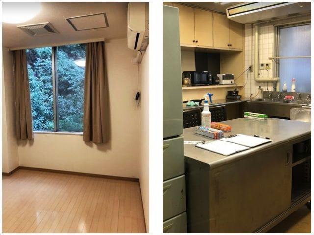 寮内写真！寮から施設まではシャトルバスが運行しています。