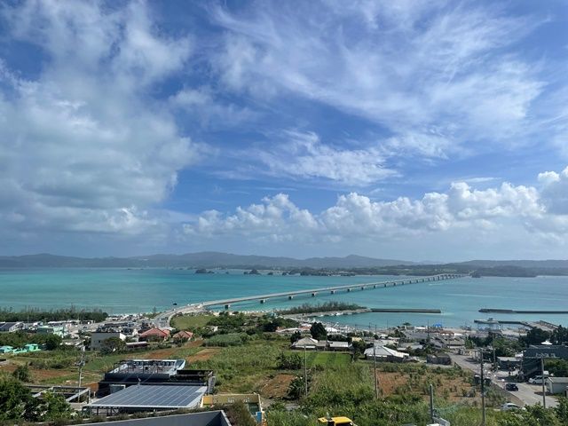 有名なハートロックがある古宇利島のホテルでのお仕事です♪