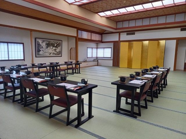実際に配膳をしていただく会場です！