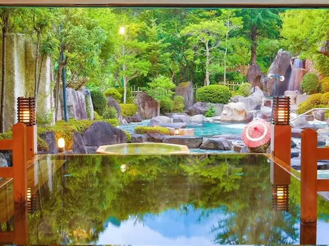 温泉も入れます！
湯めぐり楽しんでください☆